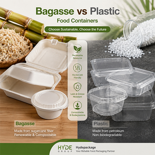 Bagasse vs Plastic Food Containers