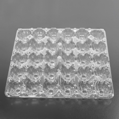 Custom Plastic PET Egg Trays for 6, 10, 12, 24, 30 Eggs for Farms