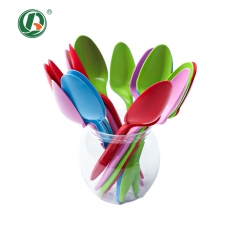 6.5inch 6inch Disposable Cornstarch Ice Cream Spoon for Dessert & Frozen Yogurt