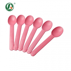 6.5inch 6inch Disposable Cornstarch Ice Cream Spoon for Dessert & Frozen Yogurt