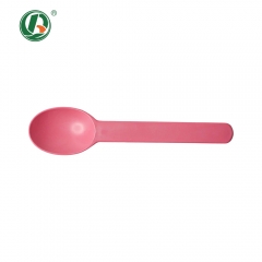 6.5inch 6inch Disposable Cornstarch Ice Cream Spoon for Dessert & Frozen Yogurt