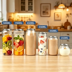 Wholesale 210ml PET Beverage Cans with Open Lids in Bulk