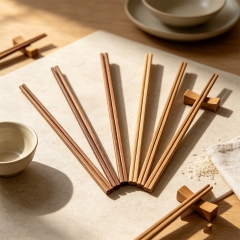 Bulk Wholesale Natural Bamboo Chopsticks Smooth Polished Chopsticks 