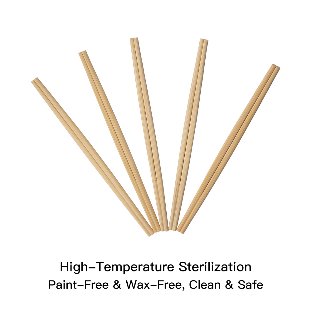 Custom Twin Round Tensoge Bamboo Chopsticks with Different Packaging 