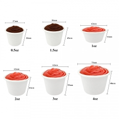0.5oz 1.5oz Eco Friendly Coffee Pod Cups with Custom Lid Sugarcane Capsule Cups for Coffee Sauce in Bulk Custom