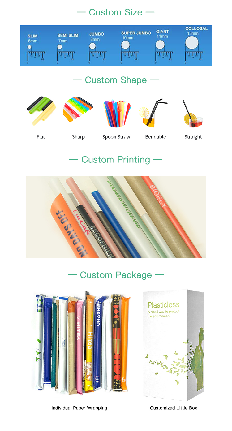 custom PLA straws