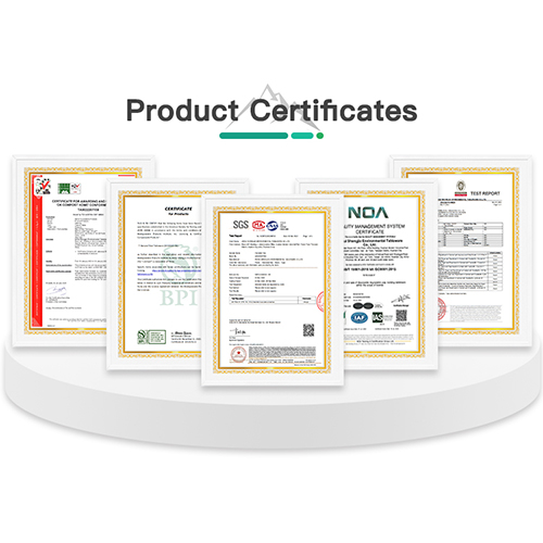 FDA、LFGB、SGS、FSC certifications