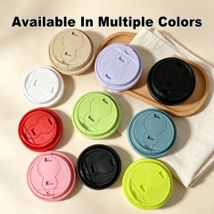 Bulk Wholesale Multi Function Coffee Lid with Dual Straw Hole Sipping Tab PP Injection Lid