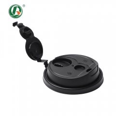 Bulk Wholesale Multi Function Coffee Lid with Dual Straw Hole Sipping Tab PP Injection Lid