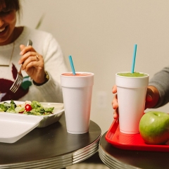 PHA Boba Smoothie Straws Thick Compostable Straws for Bubble Tea