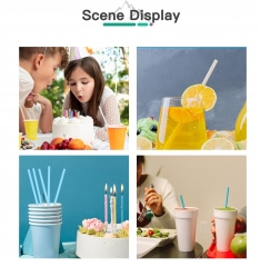 PHA Boba Smoothie Straws Thick Compostable Straws for Bubble Tea