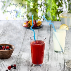 PHA Flexible Cocktail Straws Compostable Bent Straws Wholesale