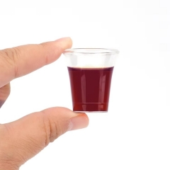 Clear Disposable Plastic Communion Cups Small 0.5 oz Stackable Cups for Trays
