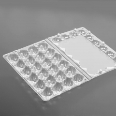 Cartón de plástico PET transparente a granel para huevos de codorniz para envasado de huevos de granja.