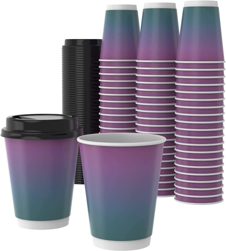 Beverage Use Double Wall Paper Cup 100% Compostable
