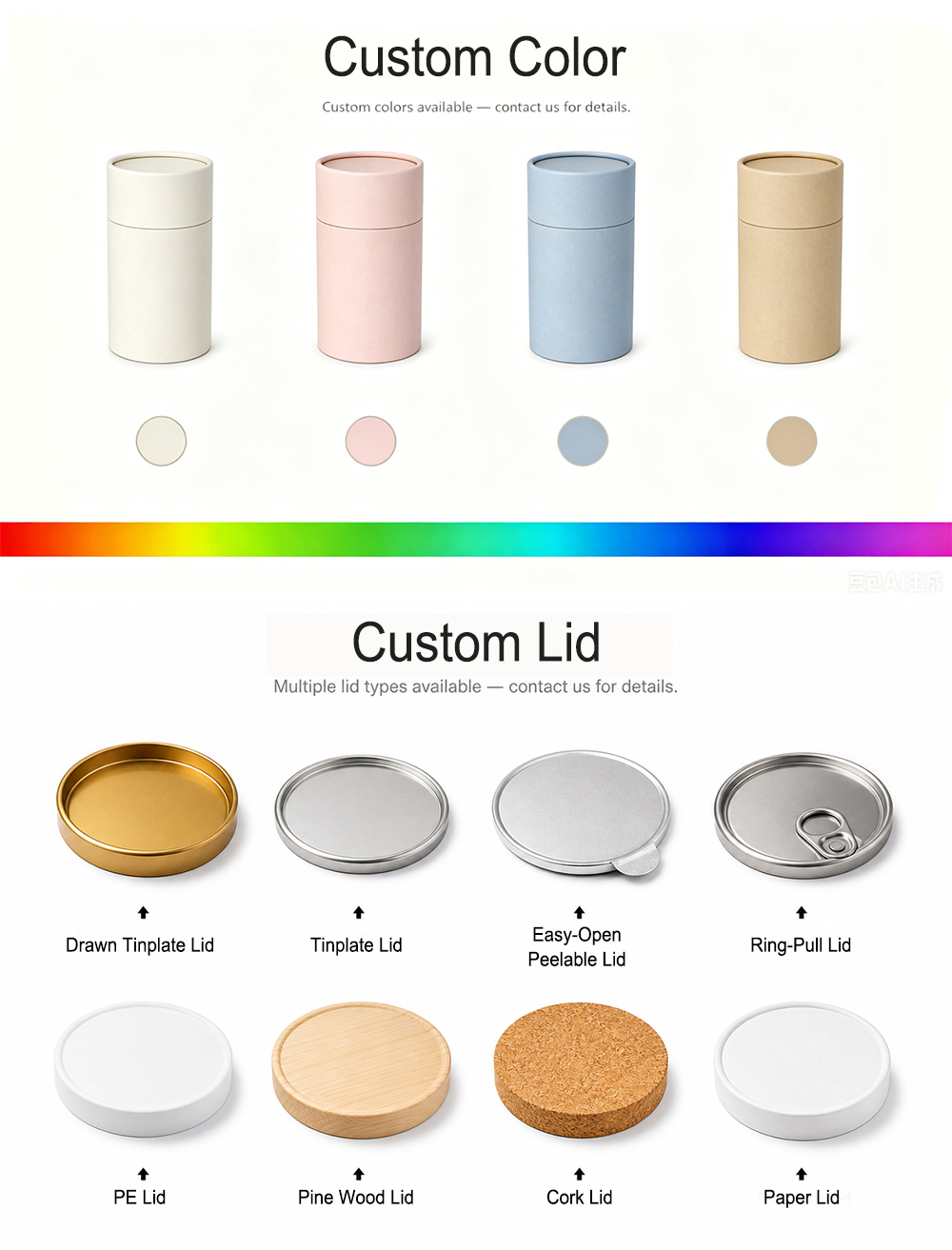 baking paper tube packaging