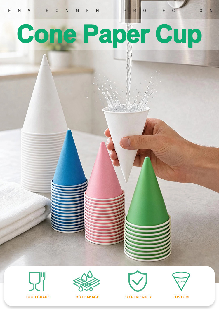 custom cone ice cream paper cup