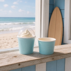 8 oz Disposable Paper Ice Cream Cup