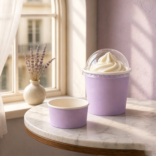 8 oz Disposable Paper Ice Cream Cup