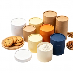 Food Grade Custom Paper Tube Packaging for Tea Canister Snacks/Baking/Dry Food