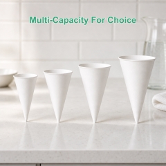 Bulk Custom Disposable Cone Paper Cup Paper Cones for Water Snacks Nuts
