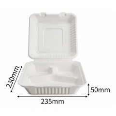 Sugarcane Bagasse Clamshell Boxes 6