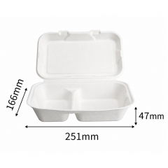 Sugarcane Bagasse Clamshell Boxes 6