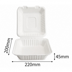 Compostable Hamburger Box for Restaurants & Takeaway