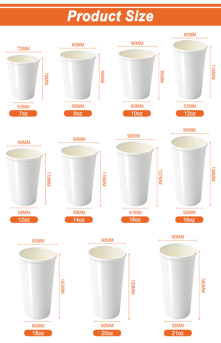 16oz Double PE Paper Cup