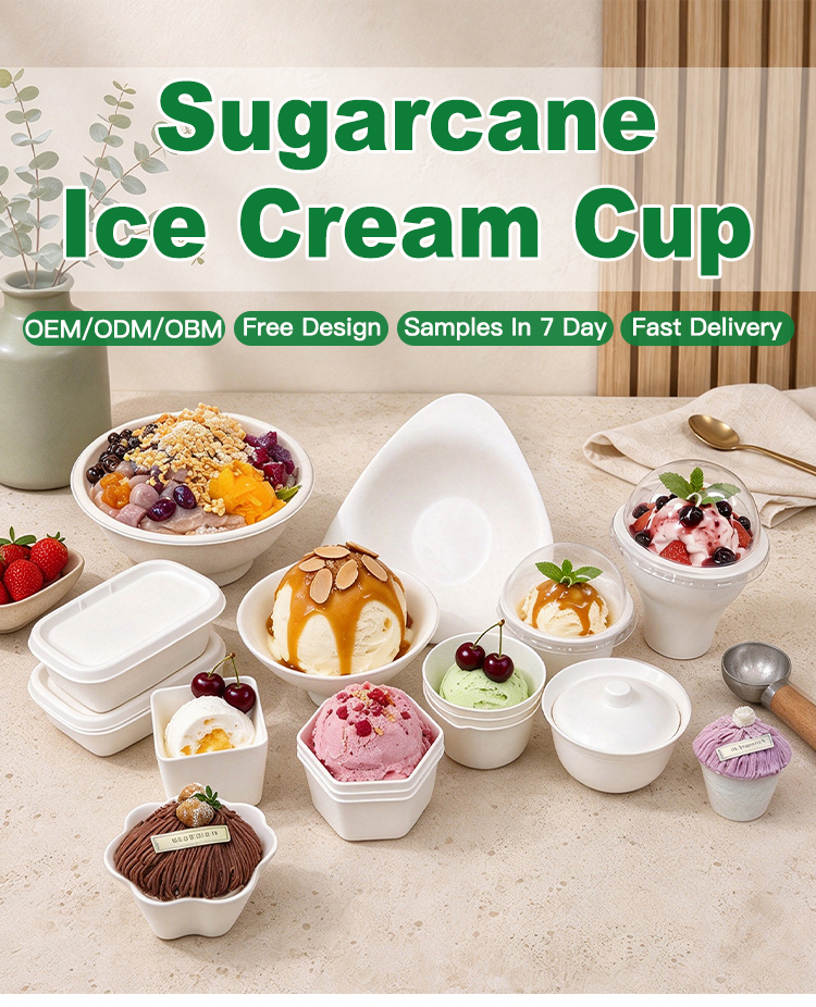 sugarcane ice cream cups wholesale