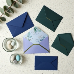 Gold Foil Stamping Paper Envelope Custom Luxury Wedding Brand Envelope