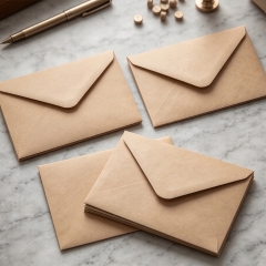 Custom Printed Kraft Manila Envelopes with Logo Self-Seal Closure 