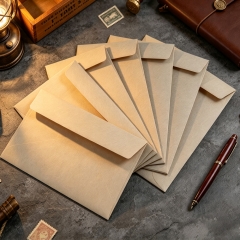 Custom Printed Kraft Manila Envelopes with Logo Self-Seal Closure 