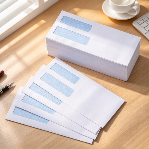 Printed Window Envelopes with Single and Double Windows 