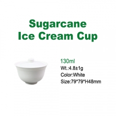 Small Sugarcane Bagasse Ice Cream Cups 3oz/4oz/5oz Wholesale