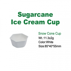 Small Sugarcane Bagasse Ice Cream Cups 3oz/4oz/5oz Wholesale