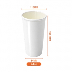 Custom Printed 44 oz 50 oz Large Paper Cups with Matching Lids