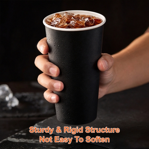 Sturdy Medium Cold Drink Paper Cups for Takeaway and Iced Coffee
