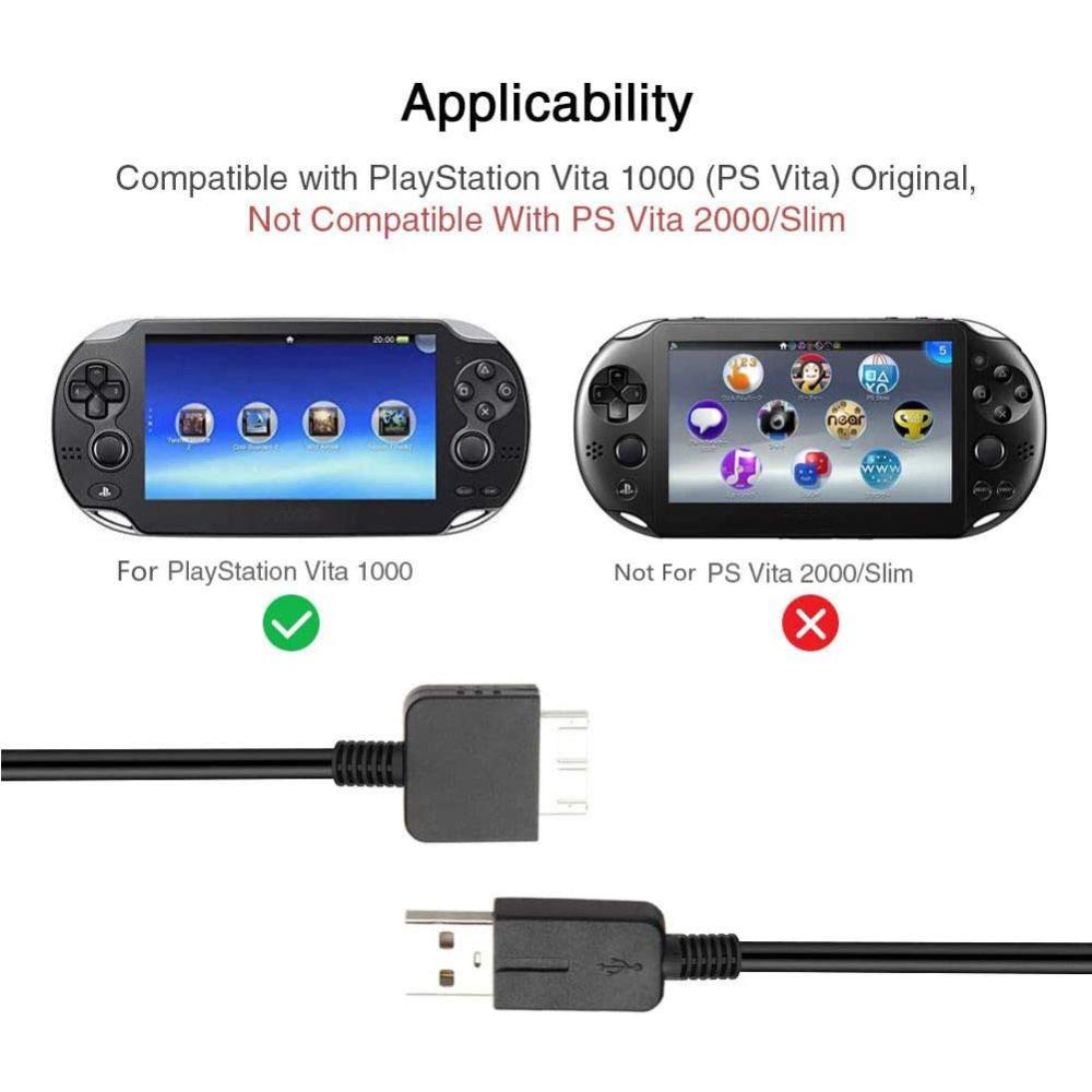IT OSAYDE USB Changer and Data Cable for PSV 1000 3.3 FT Black
