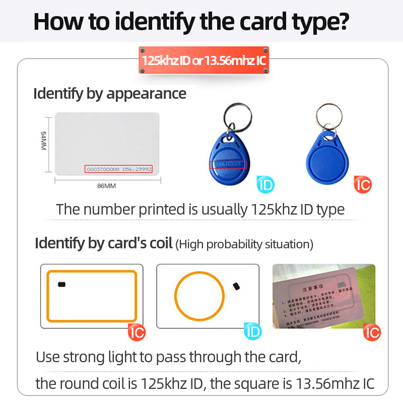 100pcs RFID Tag 125KHz Proximity EM4100 ID Keyfob TK4100 Key Fob Tags Access Control Smart Token Ring Chip Free Shipping