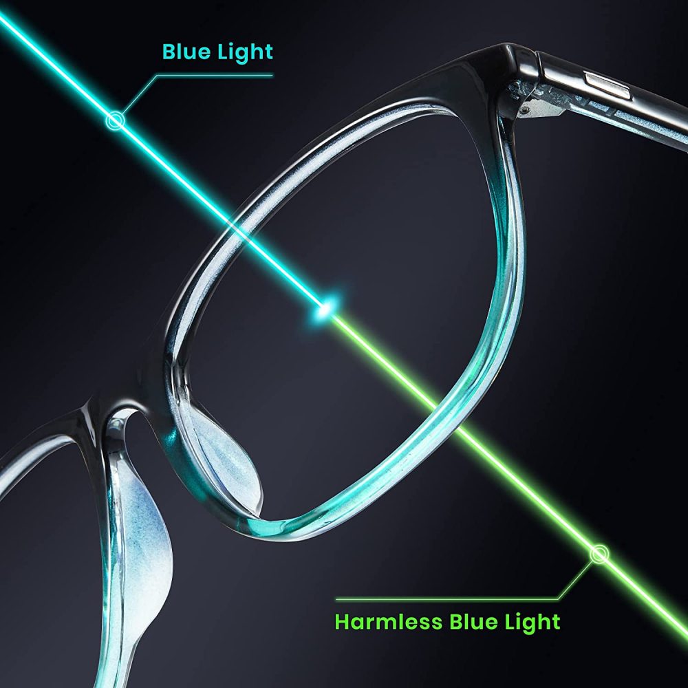IT OSAYDE Blue Light Blocking Glasses Square Computer Eyewear Clear Lens Eyeglasses Frame