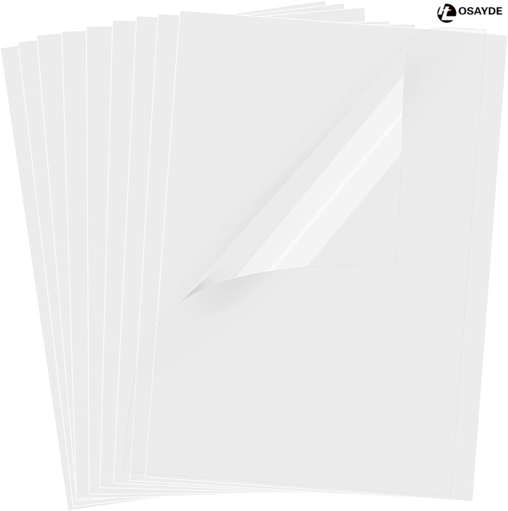 IT OSAYDE 60 Sheets Transparency-Film Paper Clear for Overhead Projector, Transparencies Printing Transparent Film for Ink Jet Printers Printing Film High Definition - 8.5 x 11 Inches