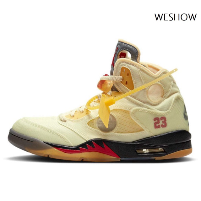 Off- White x Air Jordan 5 Retro SP &quot;Sail&quot;