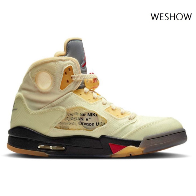 Off- White x Air Jordan 5 Retro SP &quot;Sail&quot;