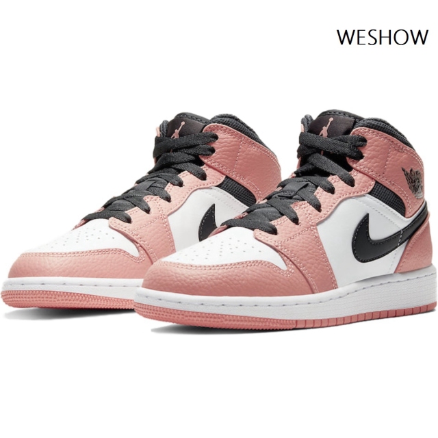 Air Jordan 1 Retro Mid  &quot;Pink Quartz&quot;(GS)