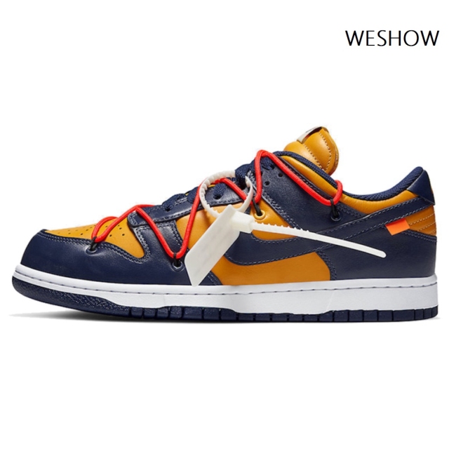 OFF-White × Nike Dunk Low LTHR OW