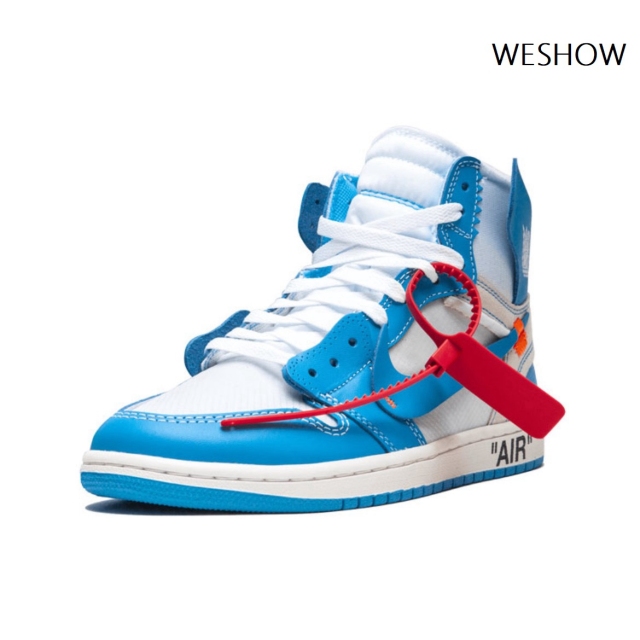 Off- White x Nike Air 1 Retro High OG &quot;UNC&quot;