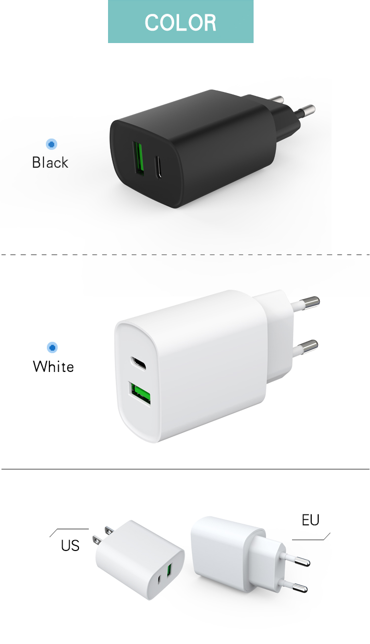 Mini 2 Port 20W Travel Wall Charger