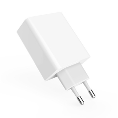 Phone charger 2 ports USB 30W QC3.0+2.4A EU plug white color