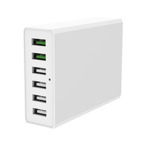 Multi Usb Port Desktop Charger 6 ports 60W white black EU US KC UK plug